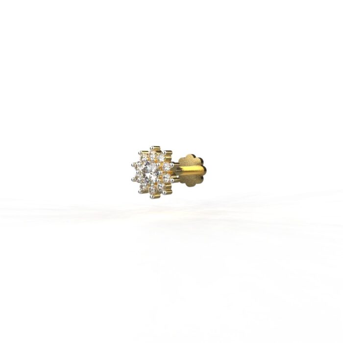 Avarta Jewellery Sparkle Flora Diamond Nose Stud
