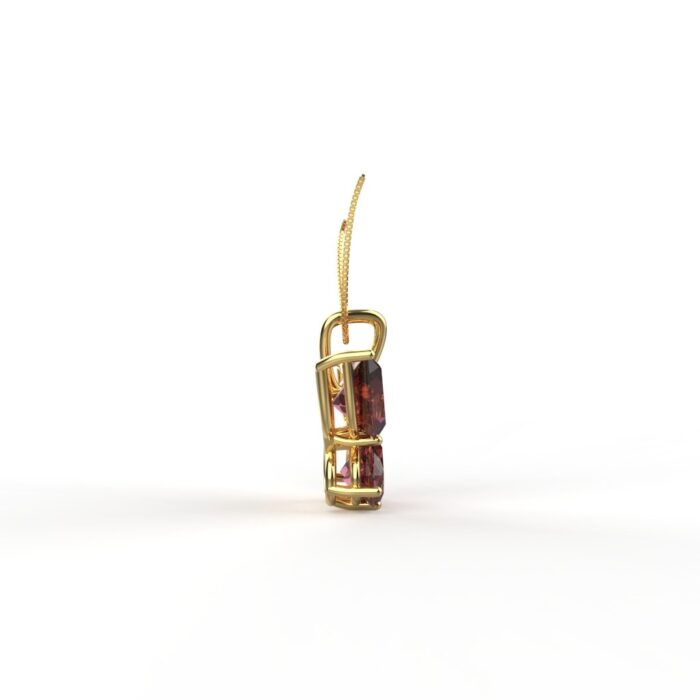 Avarta Jewellery 18k Gold & Certified Diamonds Natural Ruby Pendant For Girls & Women - Image 3