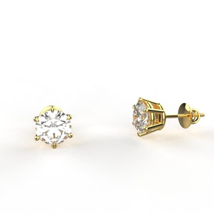 Avarta Jewellery Sterling Silver Solitaire Pendant Set With Gold Polish - Image 4