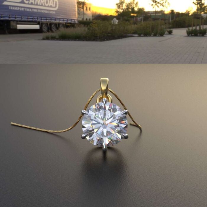 Avarta Jewellery Solitaire Pendant With Lab Grown Diamond - Image 4
