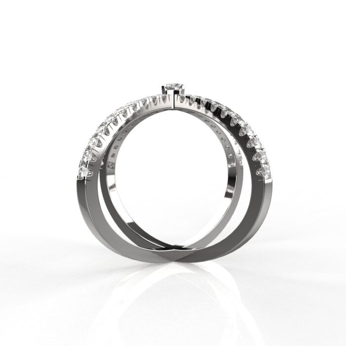 Avarta Jewellery Sterling Silver CrissCross Ring For Girls & Wemen - Image 7