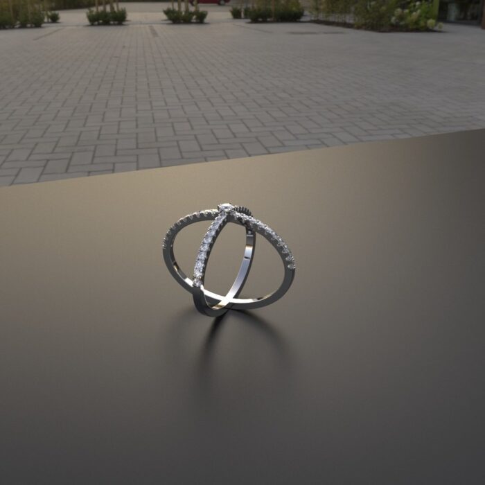 Avarta Jewellery Sterling Silver CrissCross Ring For Girls & Wemen - Image 5
