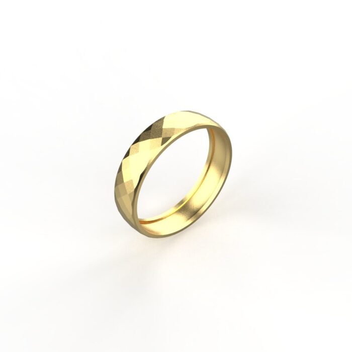 Avarta 18k Gold Faceted Ring