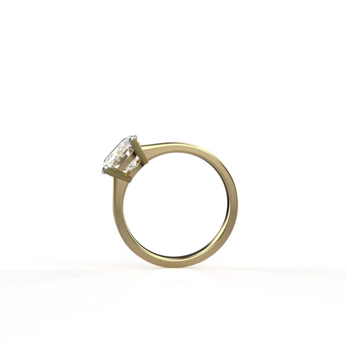 Avarta 14k Gold 2 Carat Moissanite Solitaire Ring - Image 3