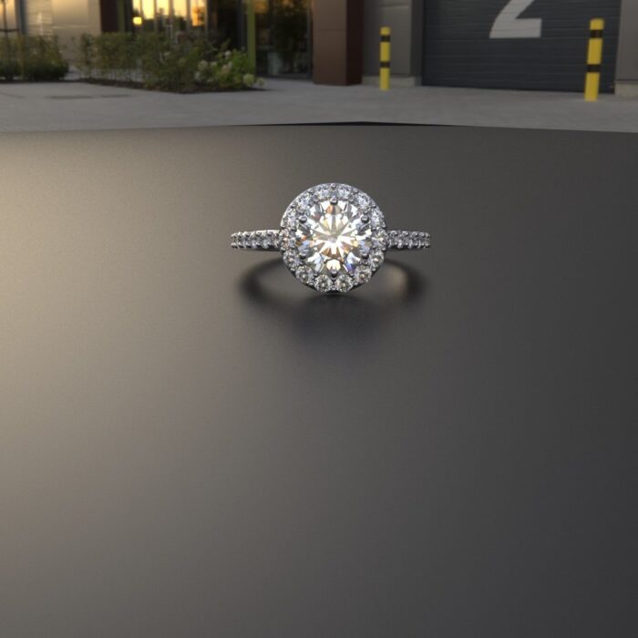 Avarta Jewellery Sterling Silver Solitaire of 1.50 Carat Wedding Ring - Image 3