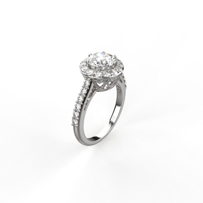 Avarta Jewellery Sterling Silver Solitaire of 1.50 Carat Wedding Ring