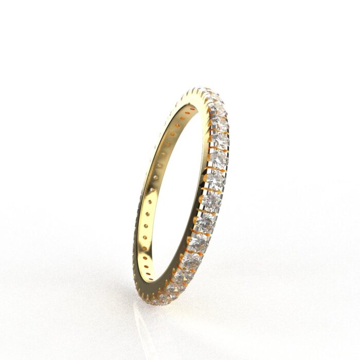 Avarta 14K Gold Stackable Eternity Band - Image 2