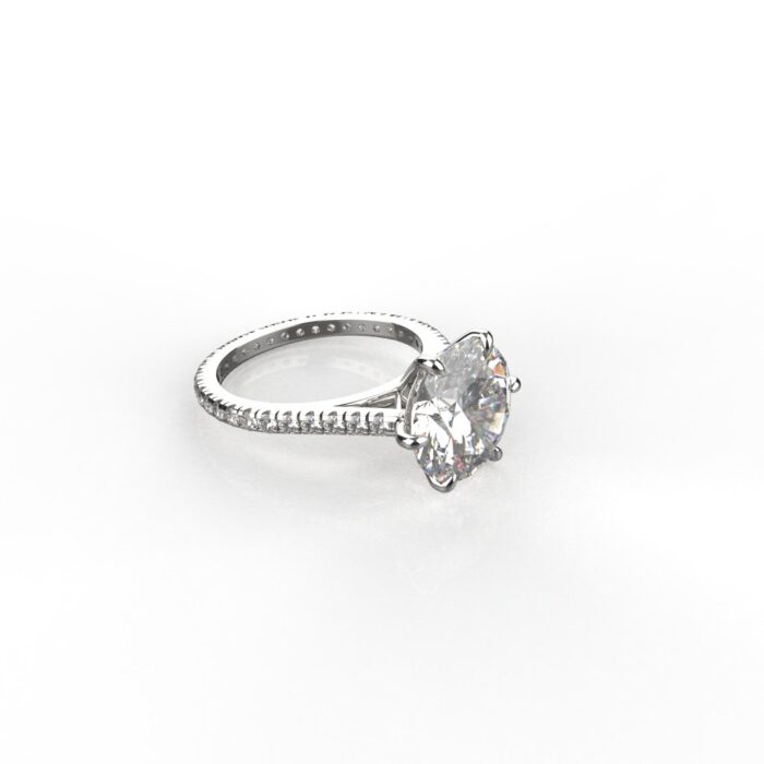 Avarta Jewellery Sterling Silver 3.80 Carat Solitaire Ring For Girls & Women - Image 5