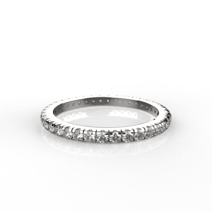 Avarta Jewellery Sterling Silver Stackable Eternity Ring Band For Girls & Women - Image 4