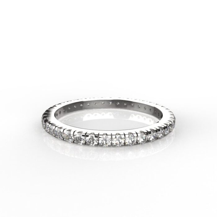 Avarta Jewellery Sterling Silver Stackable Eternity Ring Band For Girls & Women - Image 5
