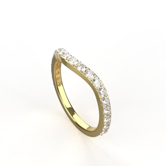 Avarta Jewellery Sterling Silver American Diamond Eternity Ring For Girls & Wemen - Image 2
