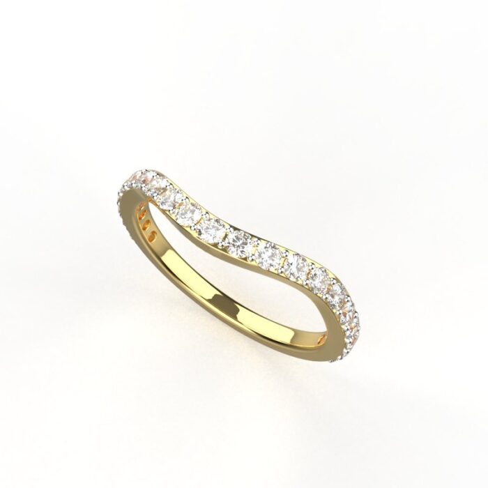 Avarta Jewellery Sterling Silver American Diamond Eternity Ring For Girls & Wemen