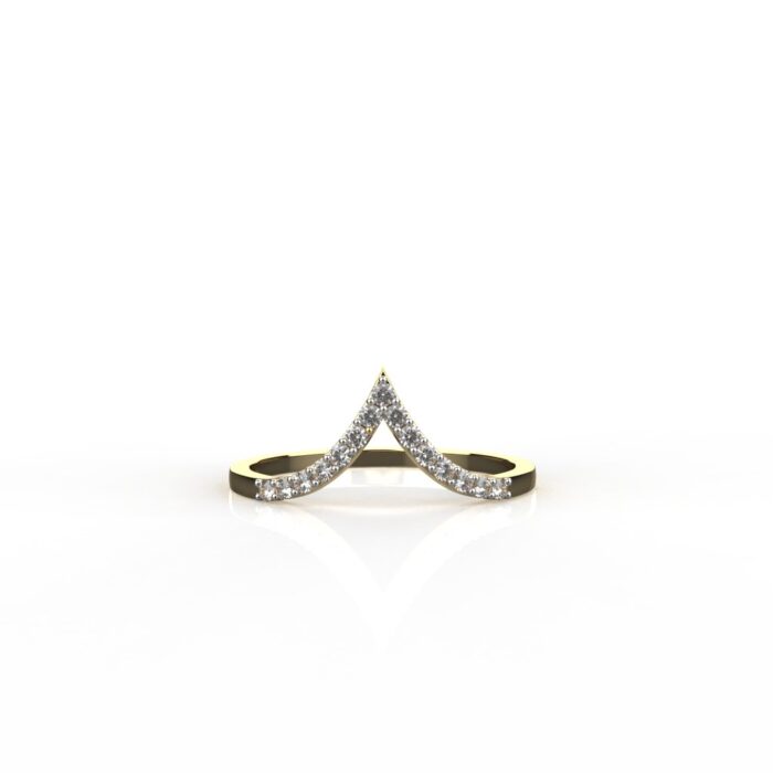 Avarta Jewellery 18K Hallmarked Gold Moissanite Stackable Eternity Ring For Women & Girls - Image 4