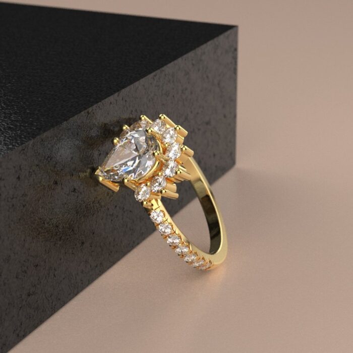Avarta Jewellery 18K Gold Princess Ring - Image 3
