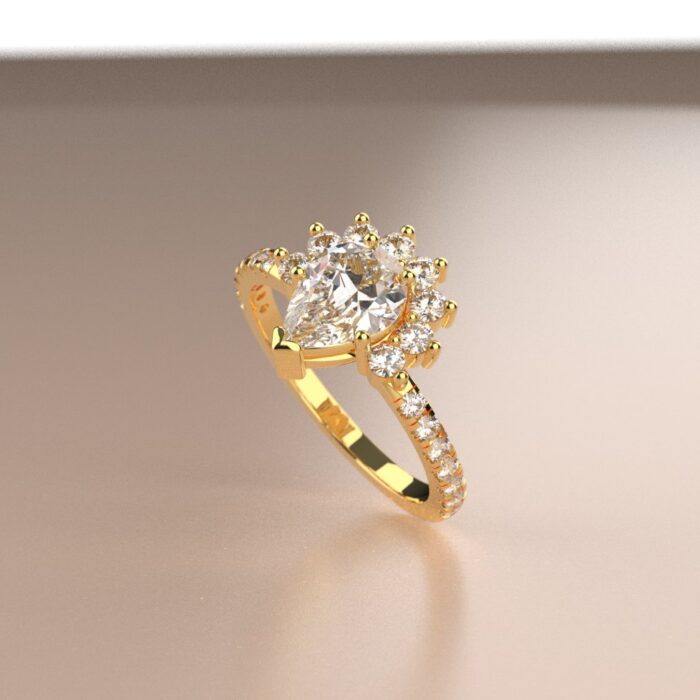 Avarta Jewellery 18K Gold Princess Ring - Image 2