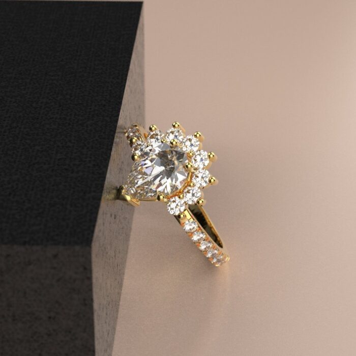 Avarta Jewellery 18K Gold Princess Ring - Image 4