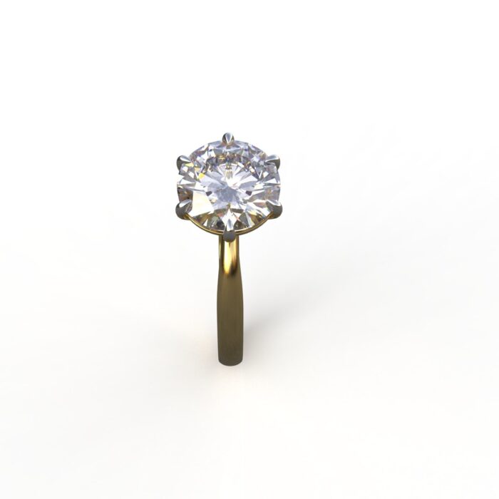 Avarta Jewellery 14k Gold 2 Carat Moissanite Ring - Image 4