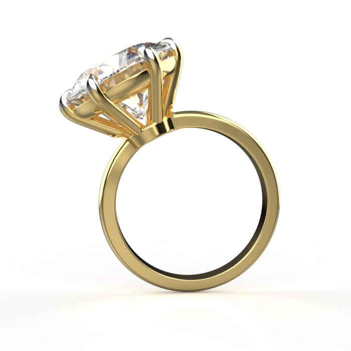 Avarta Jewellery 14k Gold 5 Carat Solitaire Moissanite Ring - Image 2