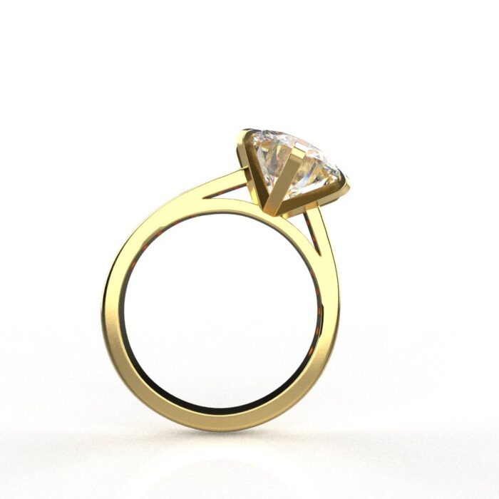 Avarta Jewellery 14k Gold 3 Carat Moissanite Solitaire Cocktail Ring - Image 5