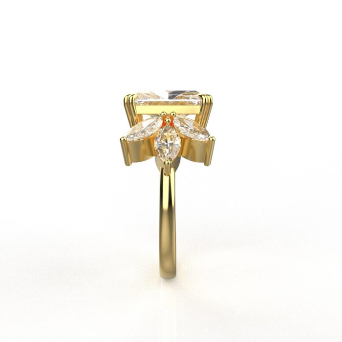 Avarta Jewellery 14k Gold 5 Carat Moissanite Cocktail Ring - Image 6
