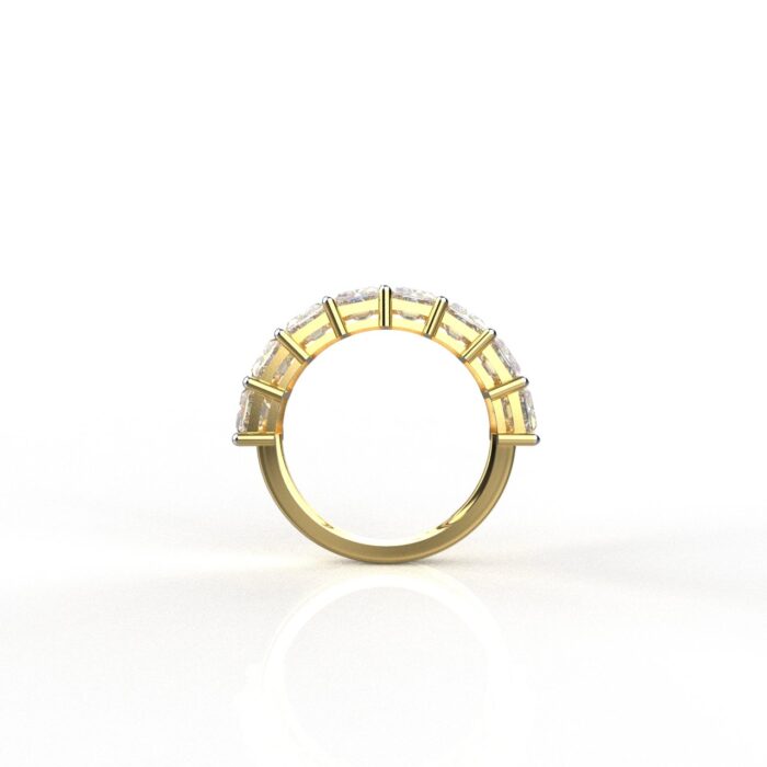Avarta Jewellery 18k Gold 5 Carat Moissanite Eternity Ring - Image 3