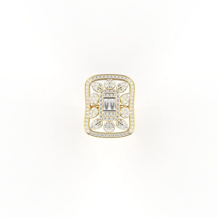Avarta Jewellery 14k Gold Moissanite Cocktail Ring - Image 4