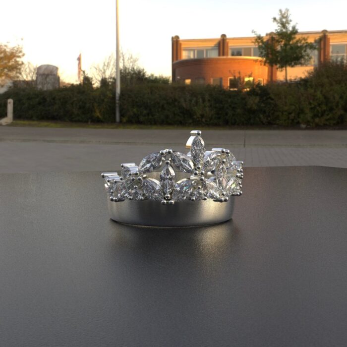 Avarta Jewellery Sterling Silver Crown Ring - Image 4