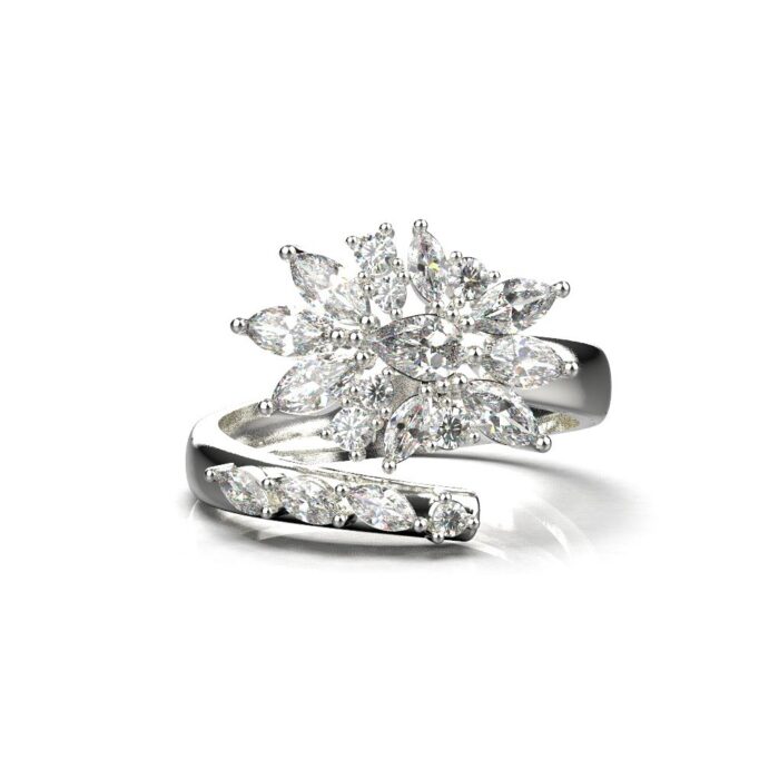 Avarta Jewellery Sterling Silver Twisted Ring