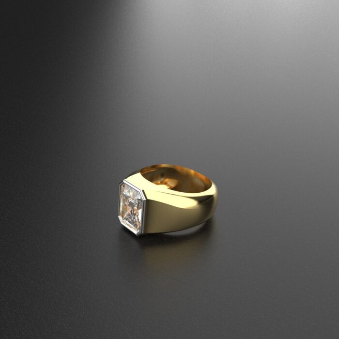 Avarta Jewellery Sterling 925 Silver 2 Carat Solitaire Ring for Men - Image 3