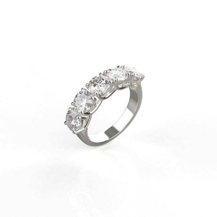 Avarta Jewellery 18k Gold Five Star Lab Grown Diamond Ring - Image 9