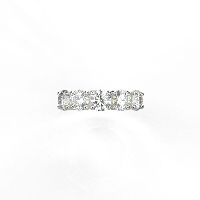 Avarta Jewellery 18k Gold Five Star Lab Grown Diamond Ring - Image 7