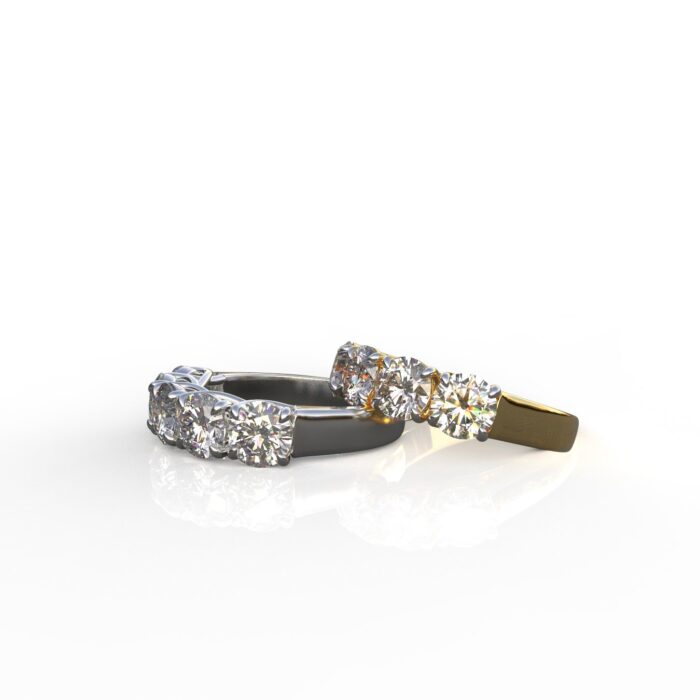 Avarta Jewellery 18k Gold Five Star Lab Grown Diamond Ring