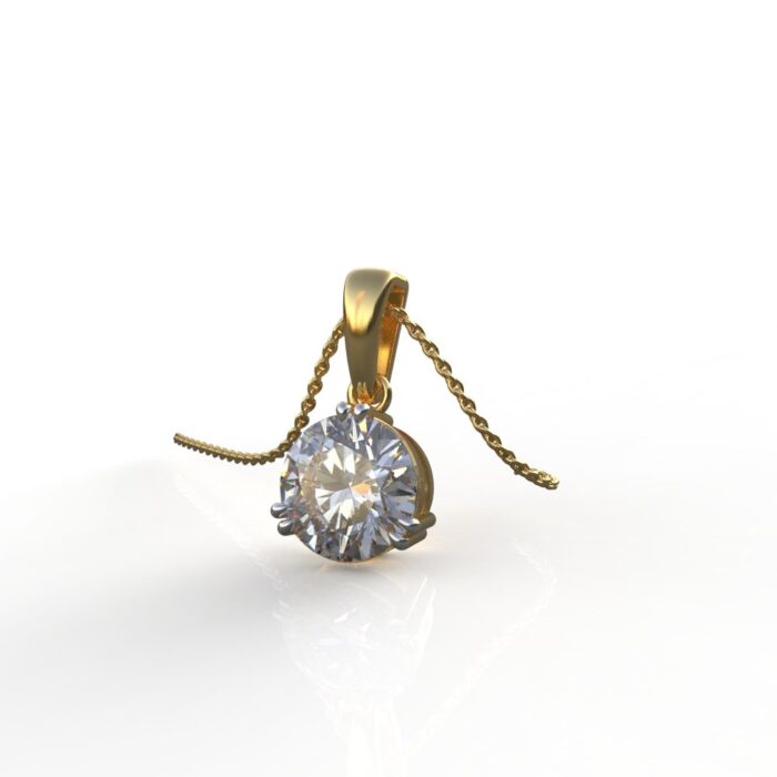 Avarta Jewellery Lab Grown Diamond Solitaire Pendant - Image 2
