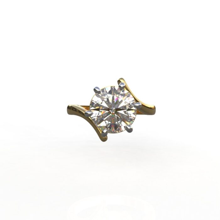 Avarta Jewellery 2 Carat Lab Grown Diamond Solitaire Ring - Image 5