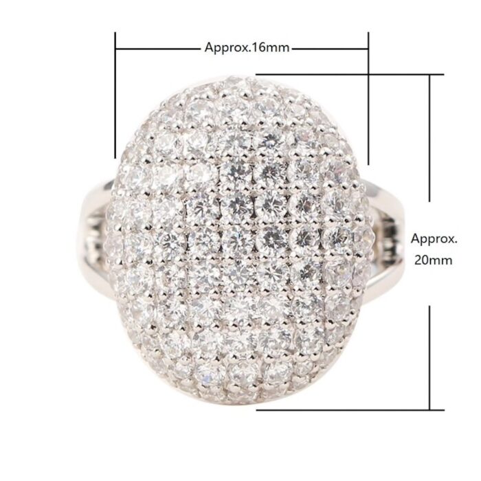 Avarta Sterling Silver Twilight American Diamond Ring - Image 6