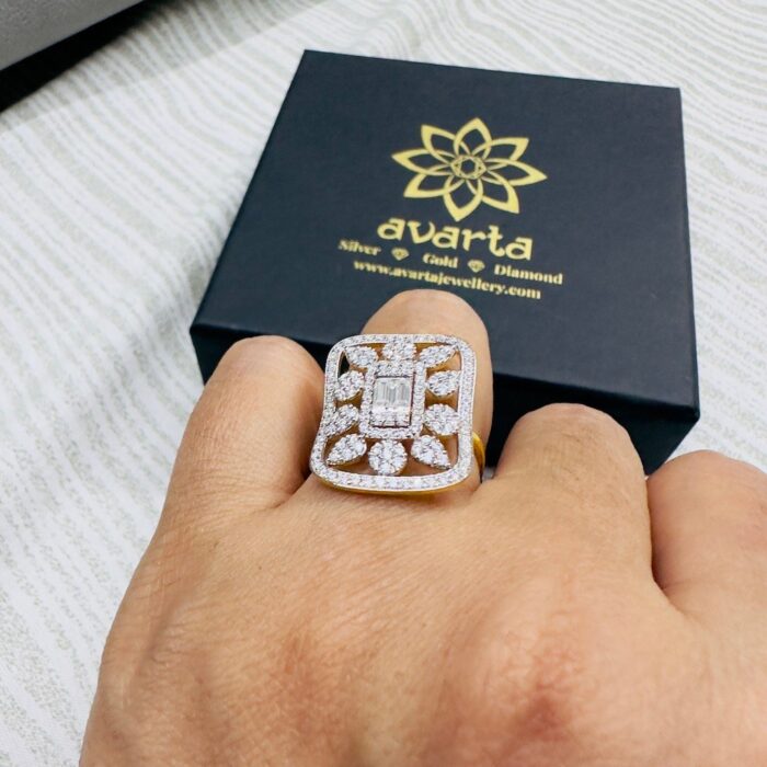 Avarta Jewellery 14k Gold Moissanite Cocktail Ring - Image 5