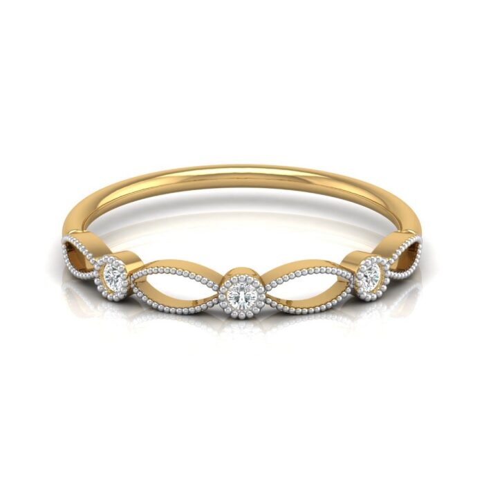 Avarta Jewellery 18K Gold Vogue Diamond Ring - Image 2