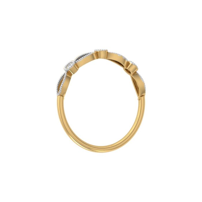 Avarta Jewellery 18K Gold Vogue Diamond Ring - Image 3