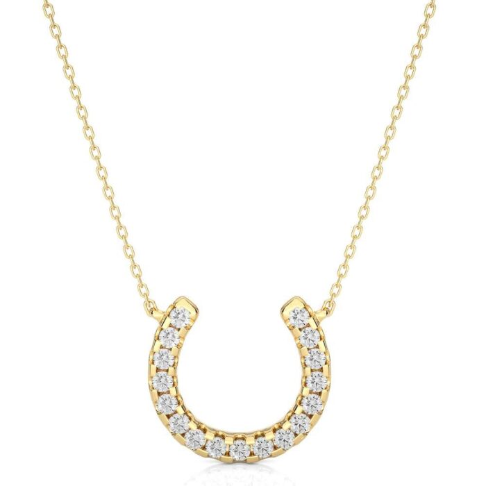 Avarta Jewellery 18k Gold Horseshoe Diamond Pendant