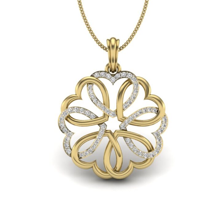 Avarta Jewellery Circular Heart Lab Grown Diamond Pendant