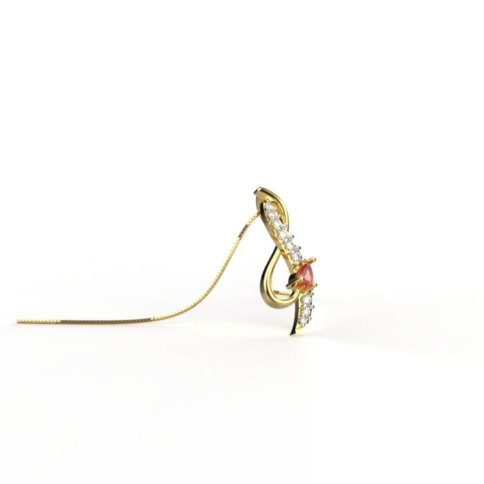 Avarta Jewellery 18k Gold Dazzling Pendant For Girls & Women - Image 3