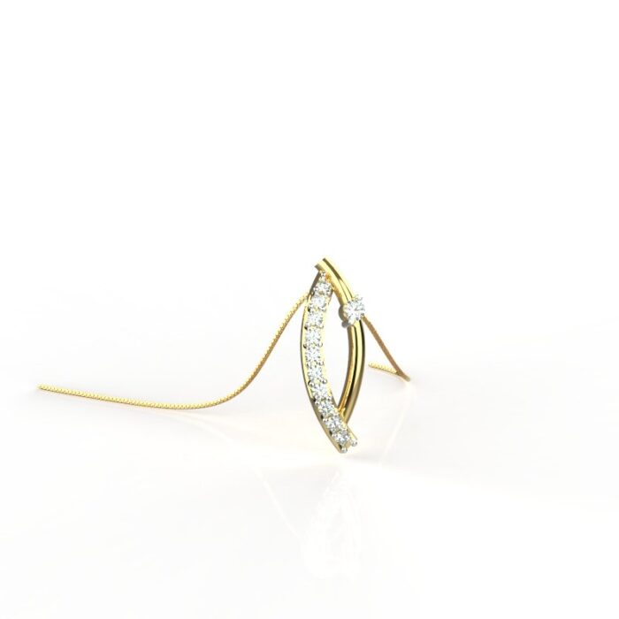 Avarta Jewellery 18k Gold Ebullient Pendant For Girls & Women
