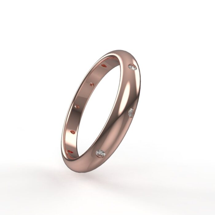 Avarta Jewellery 18k Rose Gold Unisex Diamond Challa