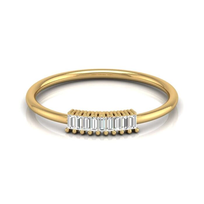 Avarta Jewellery 18K Gold Baguette Diamond Ring - Image 2