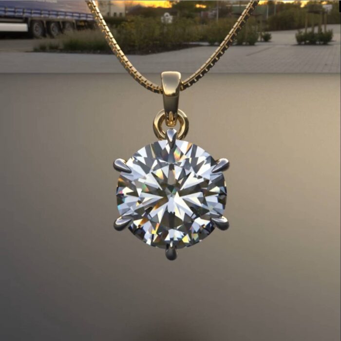 Avarta Jewellery Solitaire Pendant With Lab Grown Diamond - Image 2