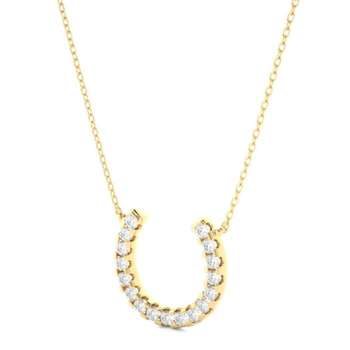 Avarta Jewellery 18k Gold Horseshoe Diamond Pendant - Image 5
