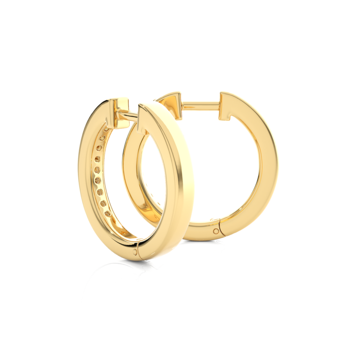 Avarta Jewellery 18K Gold Diamond Bali Earrings - Image 3