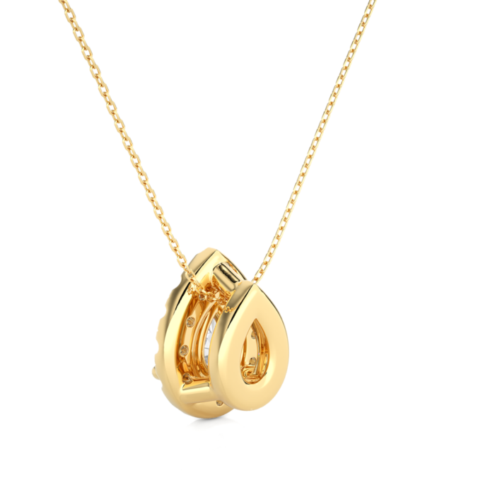 Avarta Jewellery 18k Gold Pear Solitaire Pendant - Image 5