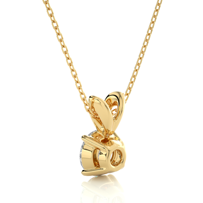 Avarta Jewellery 18k Gold 50 Cents Solitaire Pendant - Image 3