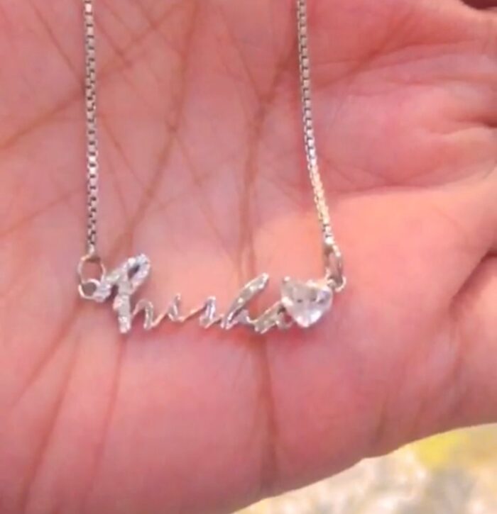 Avarta Jewellery Sterling Silver Name Pendant With Chain - Image 2
